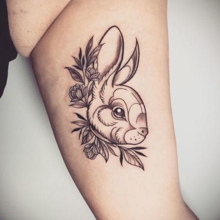 Tattoo Sketch Tradicional conejo