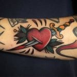 Tattoo tradicional corazón