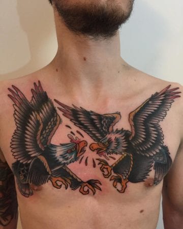Tattoo tradi águilas