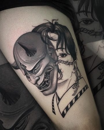 Tattoo Japo mascara