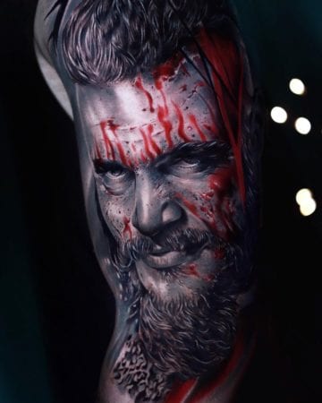 Tattoo contemporary vision of Ragnar