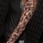 Tattoo flores black
