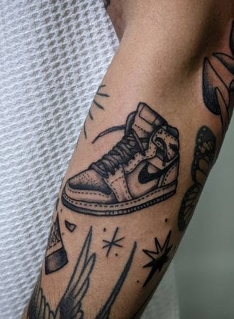 Tattoo nike calzado