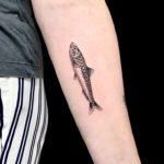 dotwork tattoo fish