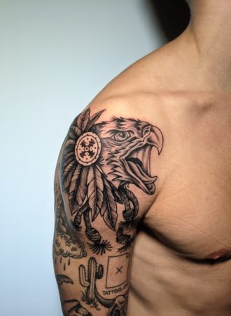 tattoo águila tradicional
