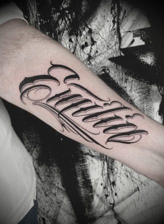 tattoo lettering