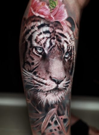 tattoo tigre realista