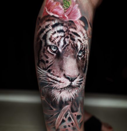 tattoo tigre realista