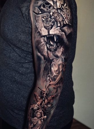 tattoo composición brazo entero