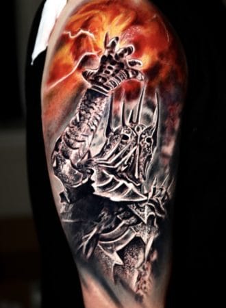 tattoo demonio guerrero