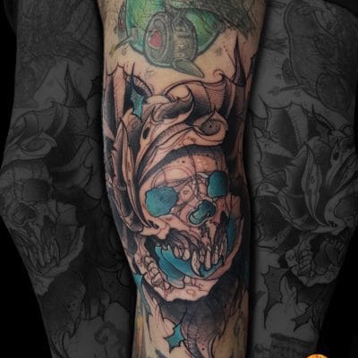tattoo calavera marina