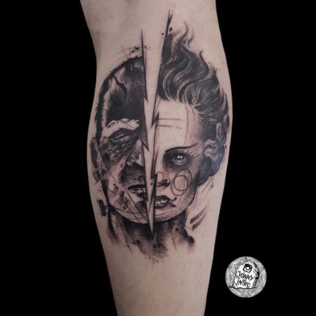 tattoo novia Frankenstein
