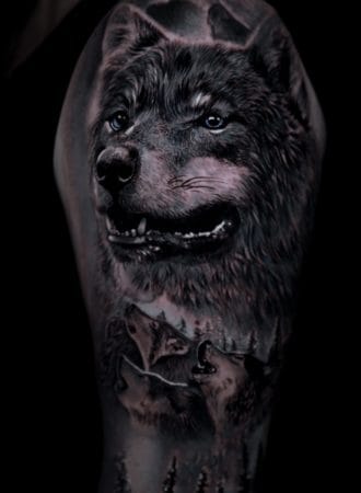 tattoo grande rostro lobo