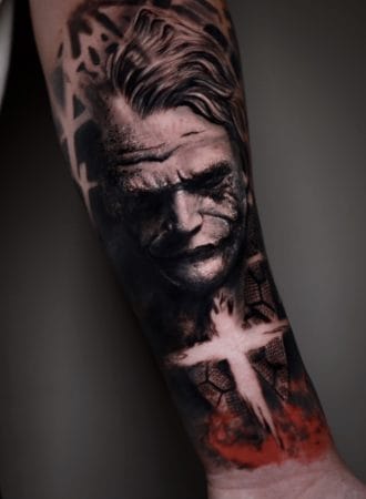 tattoo Joker realista