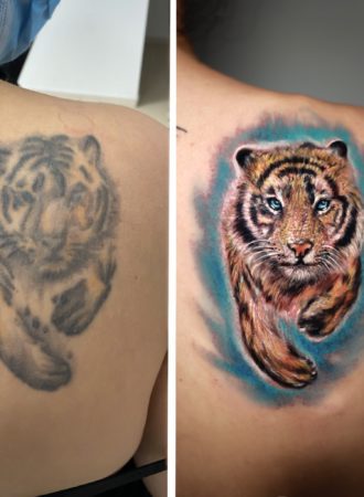 tattoo cover tigre