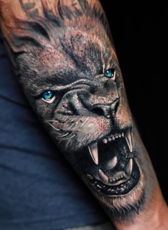 tattoo retrato tigre