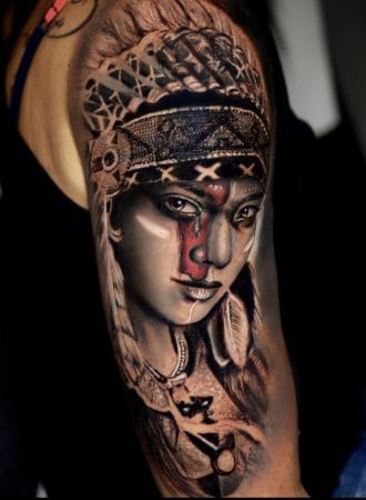 tattoo mujer india