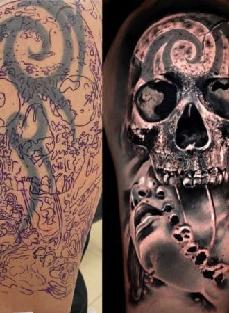 Tattoo mujer calavera