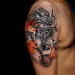 Tattoo tigre samurai