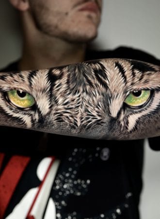 Tattoo ojos tigre