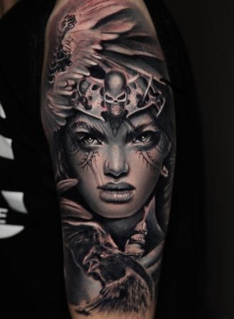 tattoo mujer guerrera