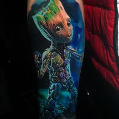 Tattoo baby groot