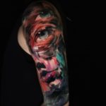 tattoo rostro abstracto