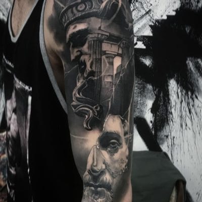Tattoo composición dioses griegos