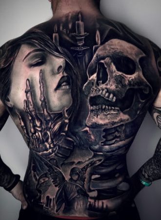 Tattoo espalda realista
