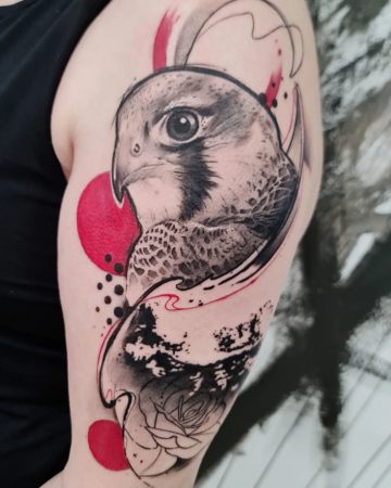 Tattoo águila rapaz