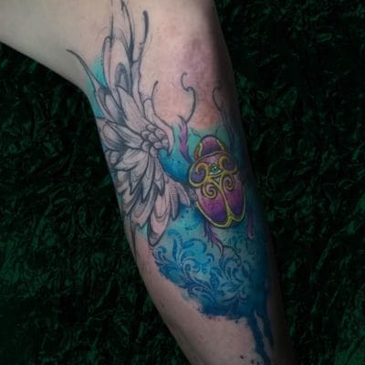 Tattoo escarabajo sketch