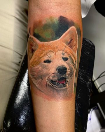 tattoo retrato perro
