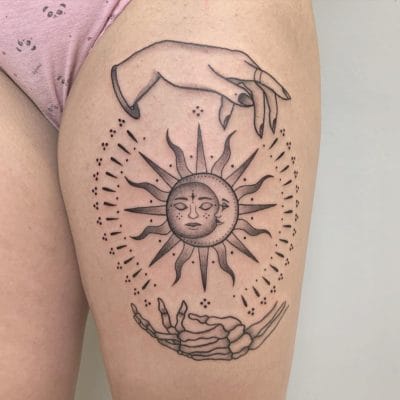 tattoo pierna