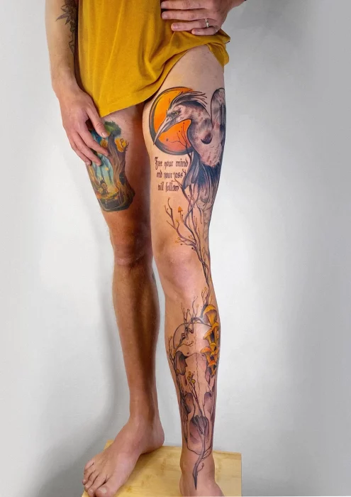 tatuaje muslo