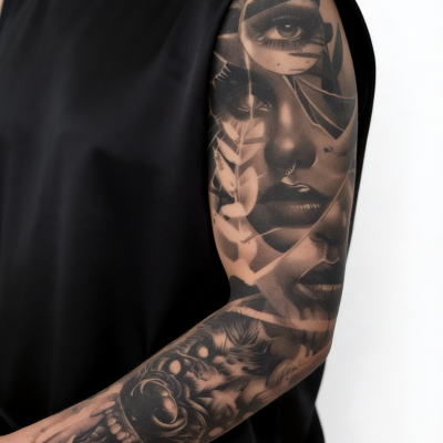 Tatuaje completo en la manga